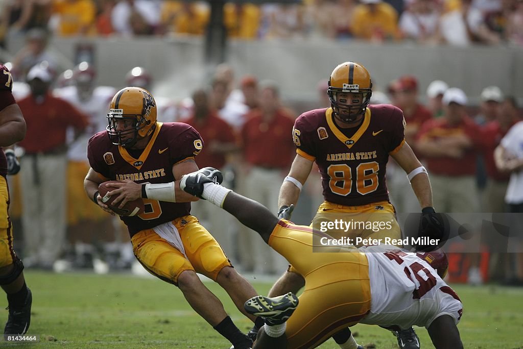 Arizona State QB Sam Keller in action vs USC, Tempe, AZ News Photo ...