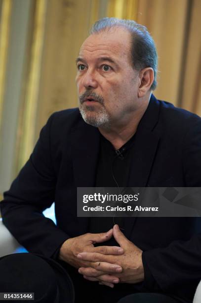 Musician Ruben Blades presents his tour 'Caminando, Adios y Gracias' at Casa de America on July 14, 2017 in Madrid, Spain.