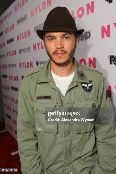 Emile Hirsch at Nylon Magazine and MySpace's 3rd Annual Music Issue Party held on June 4, 2008 in Los Angeles, California.