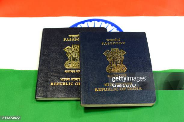 india passport - indian tricolor stock pictures, royalty-free photos & images