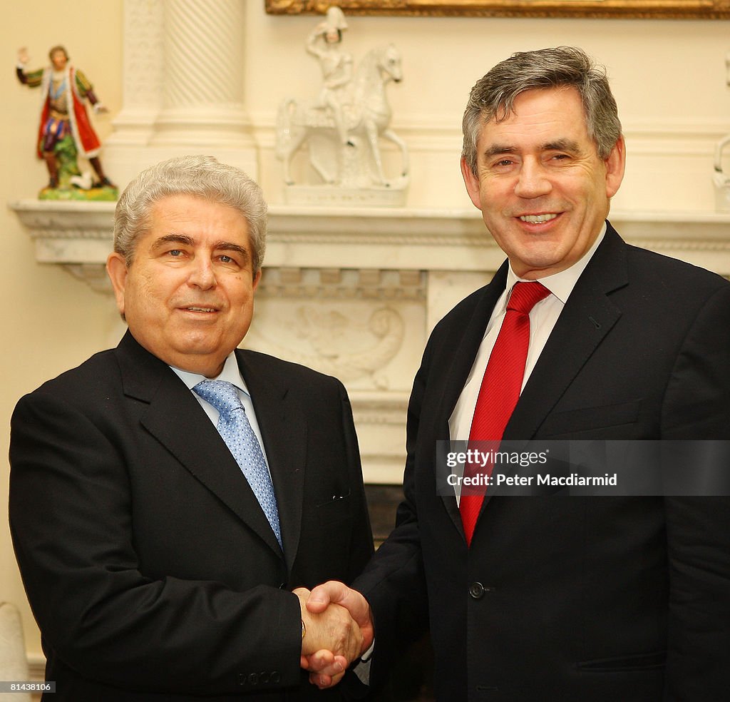 Gordon Brown Holds Talks With The President of Cyprus