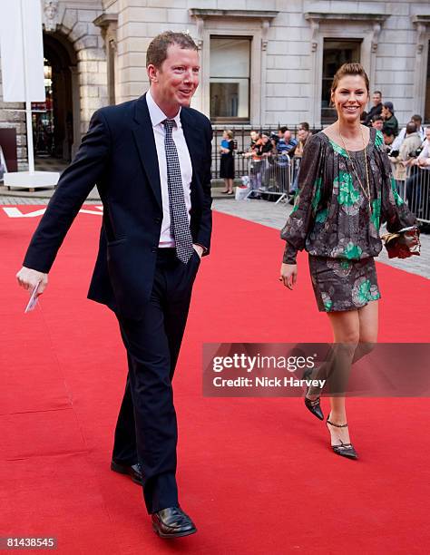 Nat Rothschild and Petrina Khashoggi attend The Royal Academy of Arts Summer Exhibition at the Royal Academy of Arts on June 4, 2008 in London,...