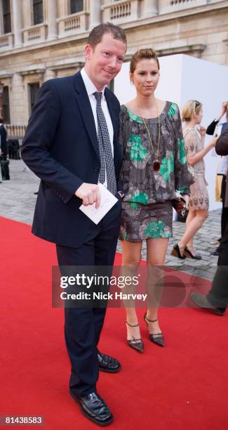 Nat Rothschild and Petrina Khashoggi attend The Royal Academy of Arts Summer Exhibition at the Royal Academy of Arts on June 4, 2008 in London,...
