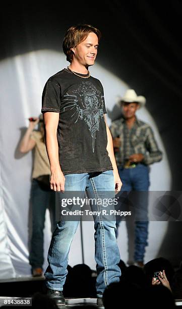 Singer, Musician Bryan White walks the runway at the Country Weekly fashion show during the 2008 CMA Music Festival on June 4, 2008 at Wildhorse...