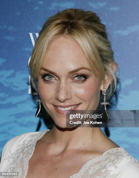 Actress / Model Amber Valletta attends the 2008 World Ocean Day hosted by La Mer and Oceana on June 4, 2008 at Rockefeller Center in New York.