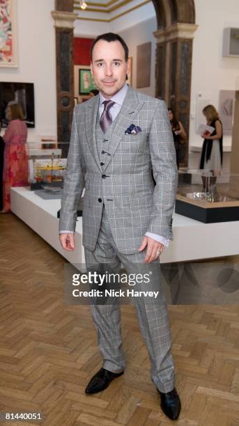 David Furnish attends The Royal Academy of Arts Summer Exhibition at the Royal Academy of Arts on June 4, 2008 in London, England.