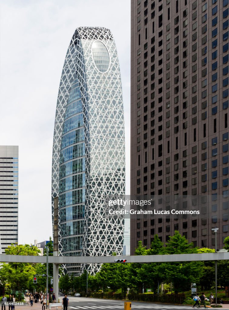 Mode Gakuen Cocoon Tower, Shinjuku District, Tokyo, Japan.