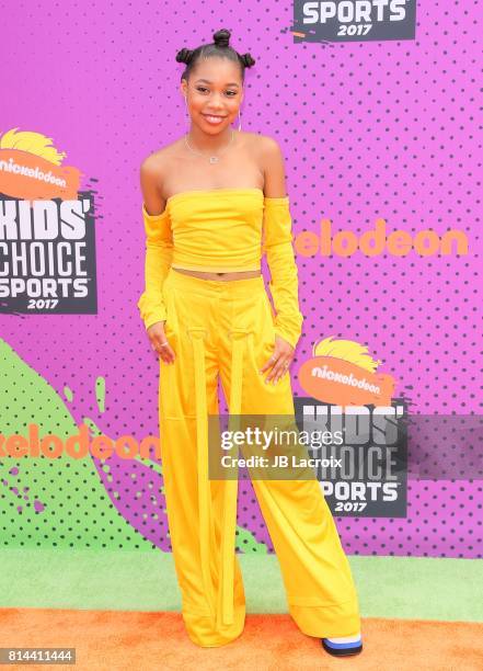 Kyla-Drew Simmons attends the 2017 Nickelodeon Kids' Choice Sports Awards at Pauley Pavilion on July 13, 2017 in Los Angeles, California.