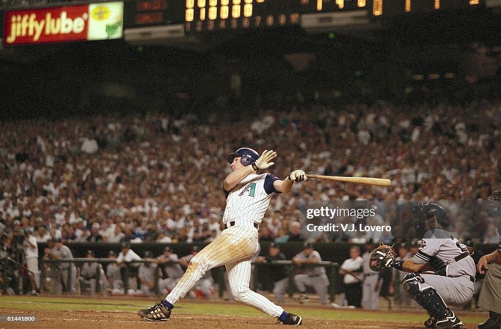 2001 World World Series, Arizona Diamondbacks Matt Williams in action, at bat vs ...