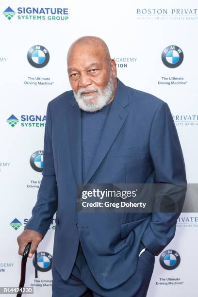 Cleveland Browns Full Back, NFL Champion and Actor Jim Brown attends the Sports Academy Foundation 50 For 50 at Manhattan Country Club on July 13,...