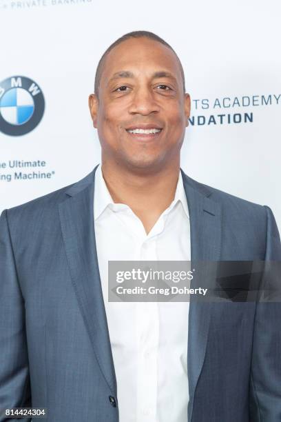 Former Football Player Eric Barton and honoree attends the Sports Academy Foundation 50 For 50 at Manhattan Country Club on July 13, 2017 in...