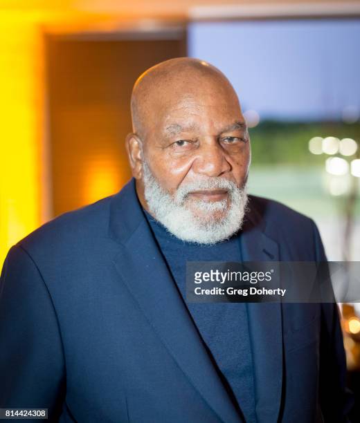 Cleveland Browns Full Back, NFL Champion and Actor Jim Brown attends the Sports Academy Foundation 50 For 50 at Manhattan Country Club on July 13,...