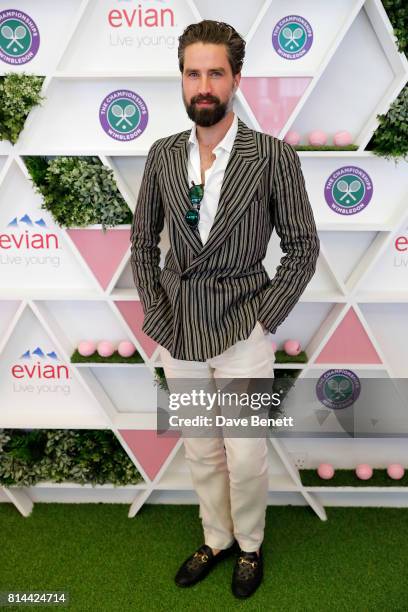 Jack Guinness attends the evian Live Young suite during Wimbledon 2017 on July 14, 2017 in London, England.