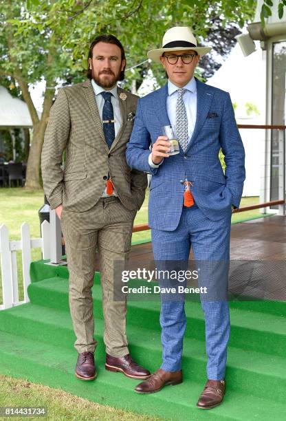 Gary Dennis and Adam Tanous attend day two of the three day Festival in Newmarket, the home of horseracing at Newmarket Racecourse on July 14, 2017...