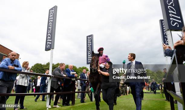 General view during day two of the three day Festival in Newmarket, the home of horseracing at Newmarket Racecourse on July 14, 2017 in Newmarket,...