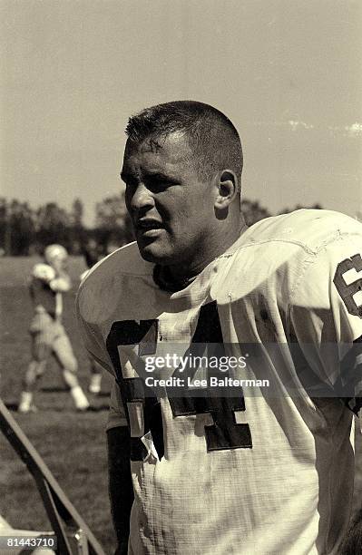 Football: Closeup of Green Bay Packers Jerry Kramer, Green Bay, WI 7/28/1964