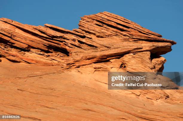 red rock face near page, arizona, usa - the voyage page stock pictures, royalty-free photos & images