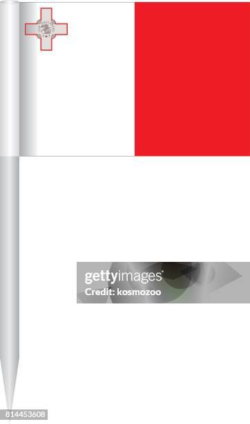 flag malta - malta stock illustrations
