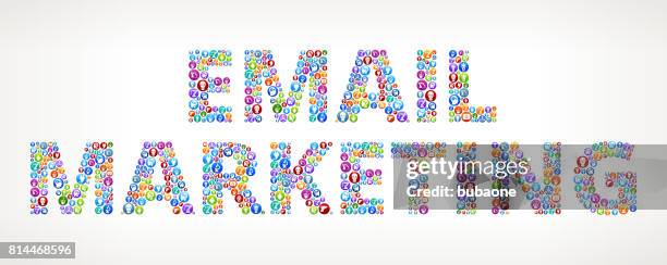 e-mail-marketing-geld-roboter und robotik vector buttons - artificial intelligence marketer stock-grafiken, -clipart, -cartoons und -symbole