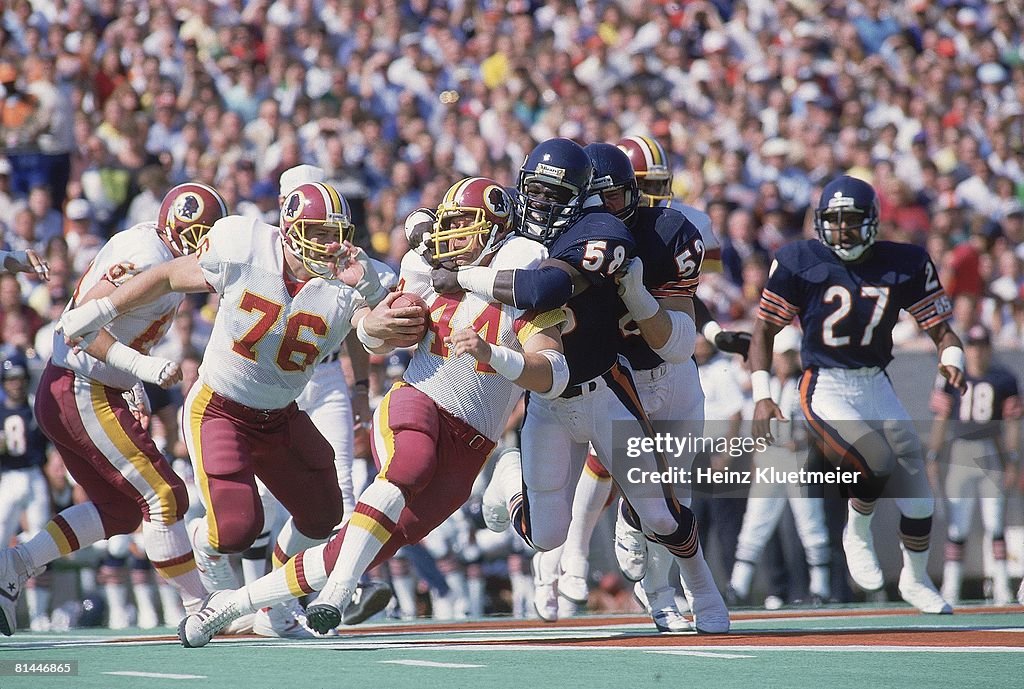 S Riggins Washington Redskins John Riggins in action vs Chicago Bears Wilbur ...
