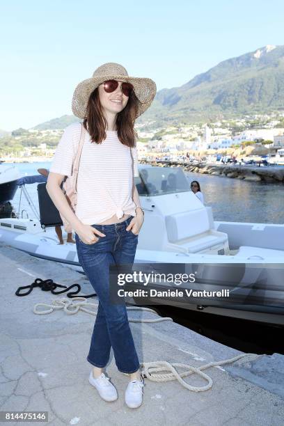 Lily Collins attends 2017 Ischia Global Film & Music Fest on July 14, 2017 in Ischia, Italy.