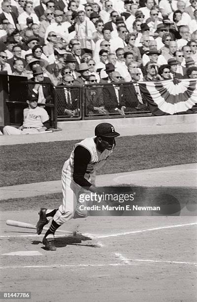 Baseball: World Series, Pittsburgh Pirates Roberto Clemente in action vs New York Yankees, 10/5/1960--