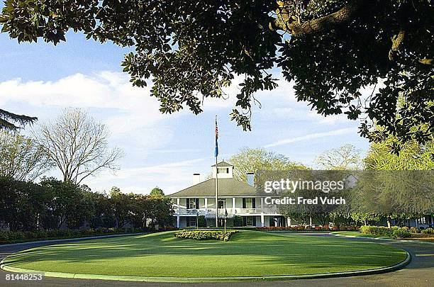 Golf: Masters Preview, Scenic view of clubhouse at Augusta National, Augusta, GA 3/24/2004