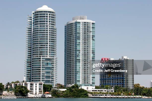 High rise luxury condominiums along Biscayne Bay.