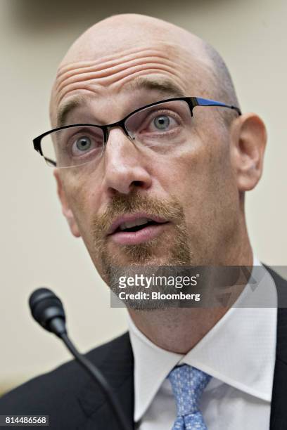 Matthew Andresen, founder and co-chief executive officer of Headlands Technologies LLC, speaks during a House Financial Services Subcommittee hearing...