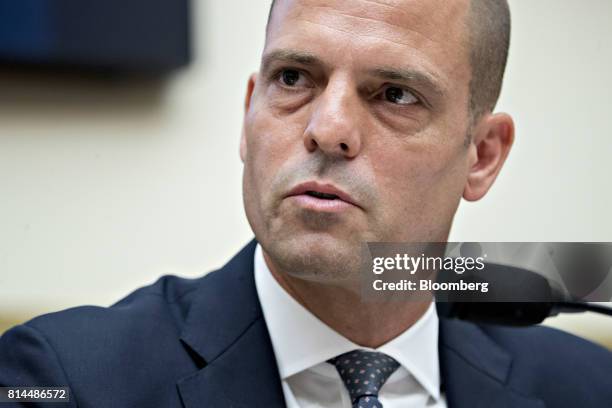 Jonah Crane, former deputy assistant secretary of Financial Stability Oversight Council at the U.S. Treasury, speaks during a House Financial...
