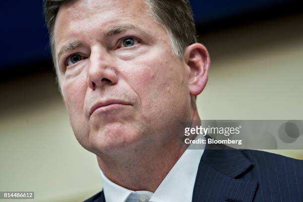 Randy Snook, executive vice president of the Securities Industry and Financial Markets Association , listens during a House Financial Services...