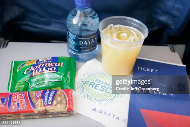 Onboard Delta Airlines snacks.