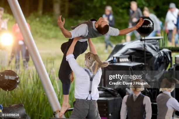 The BalletBoyz perform on Day 2 of Latitude Festival at Henham Park Estate on July 14, 2017 in Southwold, England.