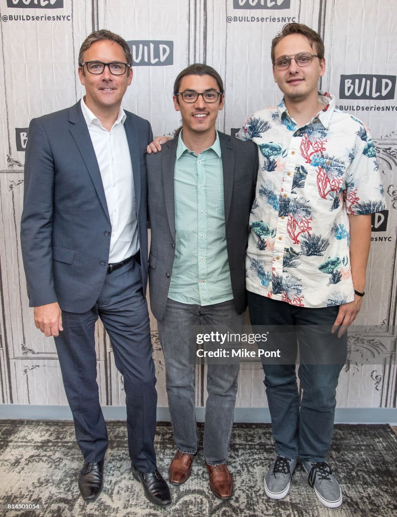 Zack Rago Richard Vevers, Jeff Orlowski, and Zack Rago visit Build Studio to ...
