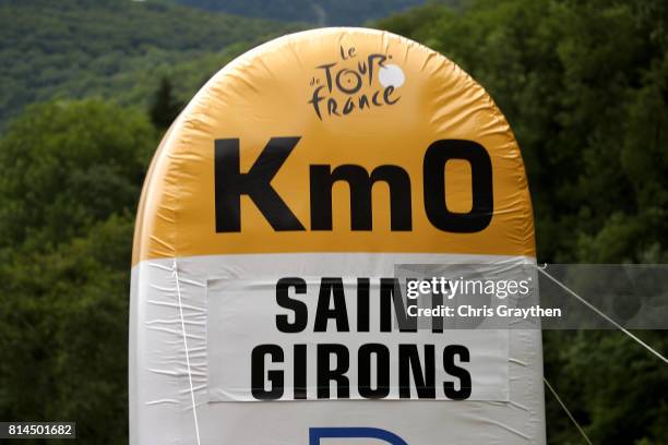 Fans watch stage 13 of the 2017 Le Tour de France, a 101km stage from Saint-Girons to Foix. On July 14, 2017 in Foix, France.