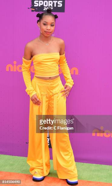 Kyla-Drew Simmons attends the 2017 Nickelodeon Kids' Choice Sports Awards at Pauley Pavilion on July 13, 2017 in Los Angeles, California.