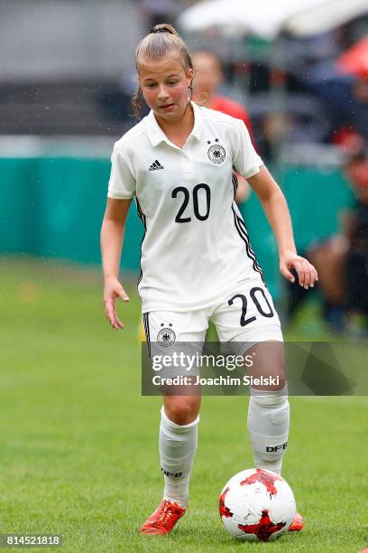 Kristin Koegel of Germany during the international friendly match between U19 Women's Germany and U19 Women's USA at OBI Arena on July 2, 2017 in...