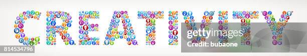 creativity money robots and robotics vector buttons - mechanical engineering stock illustrations