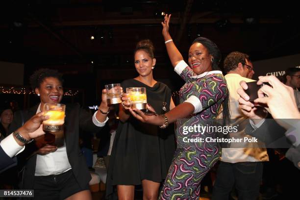 Actor Halle Berry at The Chivas Venture $1m Global Startup Competition at LADC Studios on July 13, 2017 in Los Angeles, California.