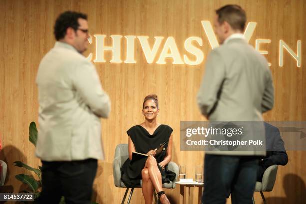 Actor Halle Berry at The Chivas Venture $1m Global Startup Competition at LADC Studios on July 13, 2017 in Los Angeles, California.