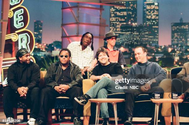 Pictured: The Dave Matthews Band during an interview on May 19, 1998 --