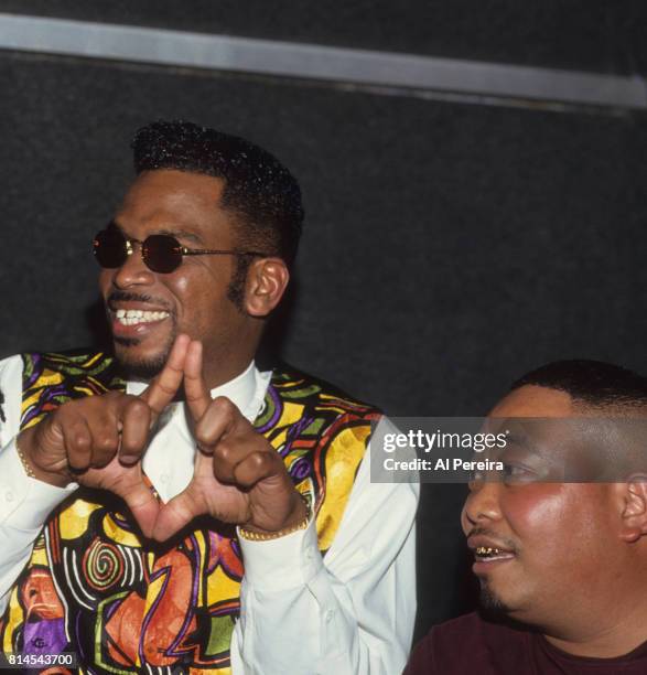 Rapper Fresh Kid Ice and Luther "Luke" Campbell of The 2 Live Crew are seen at a nightclub in February of 1994 in a Miami, Florida. Wong Won died on...