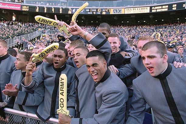 Cole, Football: Army fans during the game against Navy at Veterans Stadium, Philadelphia, Pennsylvania 1/12/2001