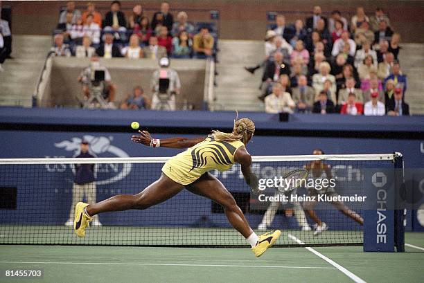 Tennis: US Open, Serena Williams in action vs Venus Williams during finals match at National Tennis Center, Flushing, NY 9/8/2001