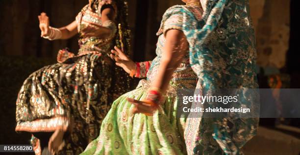 folk dance - rajasthan dance stock pictures, royalty-free photos & images