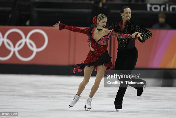 Figure Skating: 2006 Winter Olympics, USA Tanith Belbin and Benjamin Agosto in action during Ice Dancing - Free Dance competition at Palavela, Turin,...