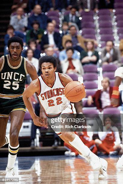 College Basketball: NCAA Playoffs, Syracuse James Williams in action vs UNC Charlotte, Lexington, KY 3/17/1977