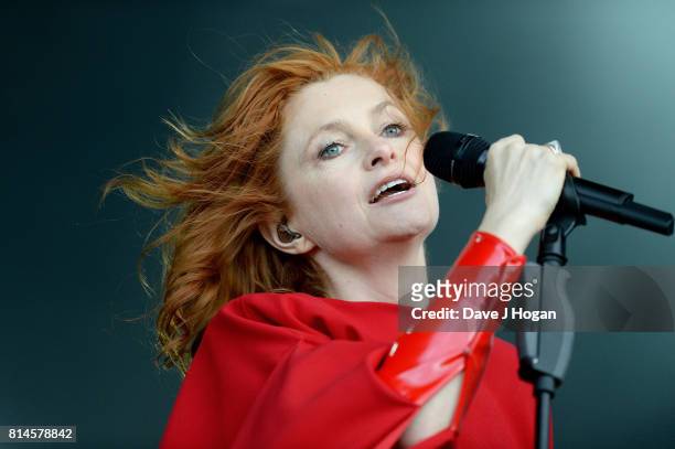 Alison Goldfrapp of Goldfrapp performs on Day 2 of Latitude Festival at Henham Park Estate on July 14, 2017 in Southwold, England.