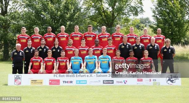 Teamfoto, back row from left: Marius Wegmann, Jonas Struss, Andre Laurito, Jens Moeckel, Florian Neuhold, Christopher Bieber, Tobias Kraulich, Lion...