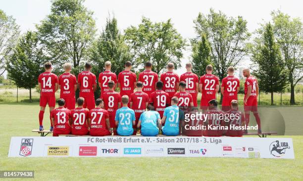 Outtake , Teamfoto, back row from left: Marius Wegmann, Jonas Struss, Andre Laurito, Jens Moeckel, Florian Neuhold, Christopher Bieber, Tobias...